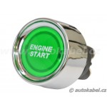 Tlačítko ENGINE START s podsvětlením, zelené