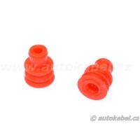 Průchodka, těsnění vodiče 2,5-3,3 mm, rudá