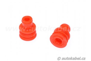 Průchodka, těsnění vodiče 2,5-3,3 mm, rudá